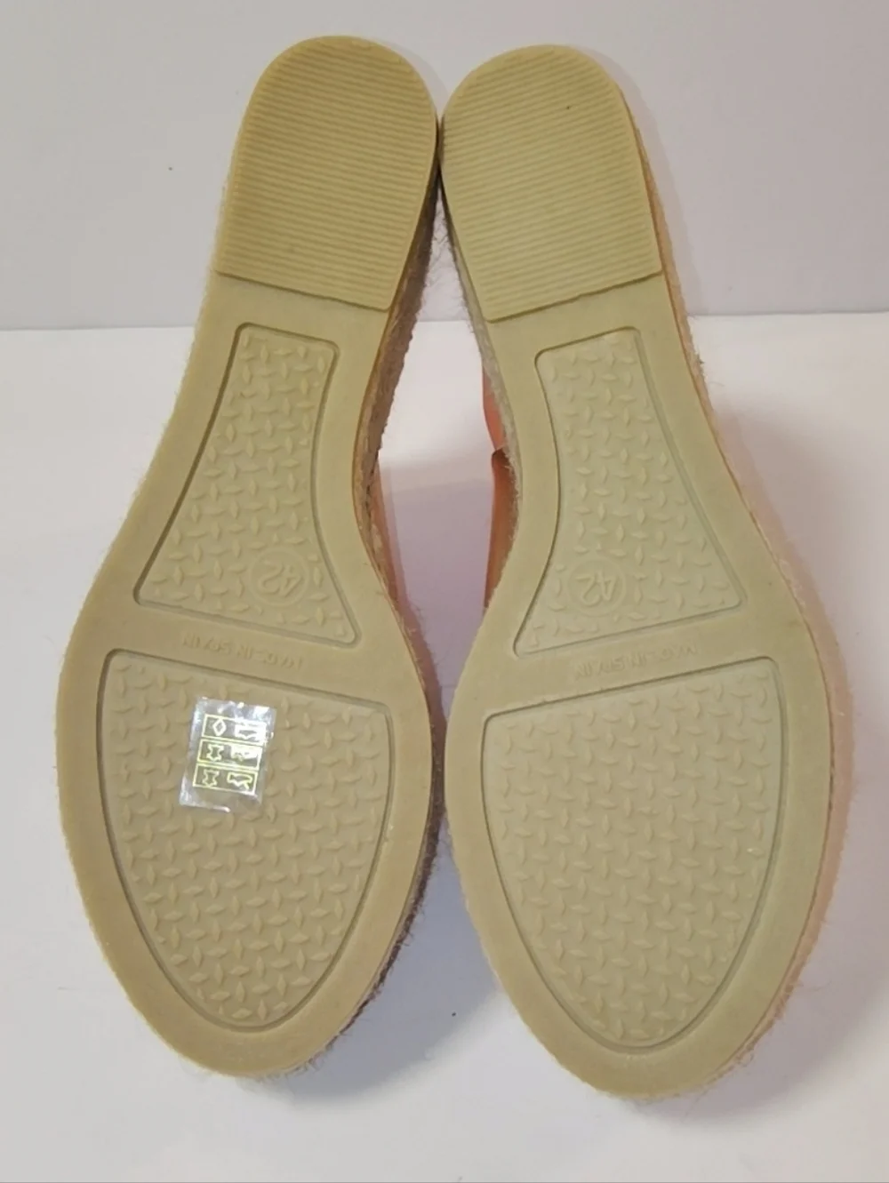 NWOB Toni Pons Ivonne Leather Espadrille Platform Wedge Slide Sandal Platinum 42
